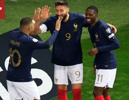 法国国家队公布2024年欧洲杯阵容，德尚揭晓D组竞争者