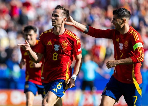 法比安-鲁伊斯闪耀欧洲杯：西班牙胜克罗地亚之战的全场之星